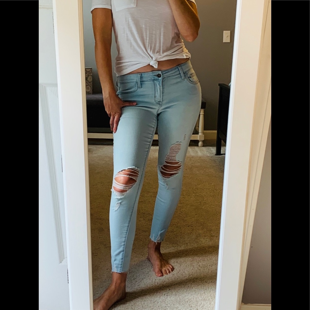Old Navy Rock Star Mid Rise Skinny Jeans